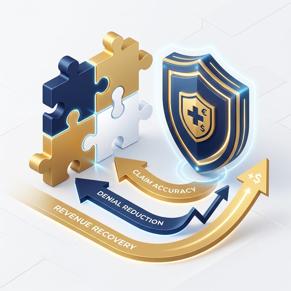 Denial management and appeals process illustration